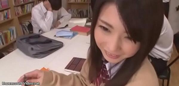  Japanese pretty college girl gets toyed in public